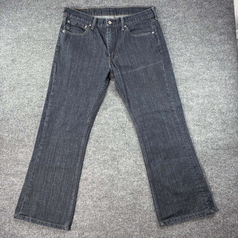 Levis 527 Bootcut Jeans Mens 36x30 Blue Denim Cotton Dark Wash Western